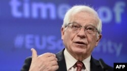 Josep Borrell. JOHANNA GERON / POOL / AFP)